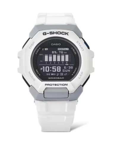 Reloj Casio G-Shock Blanco Deportivo – Alta Resistencia y Funciones Fitness