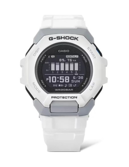 Reloj Casio G-Shock Blanco Deportivo – Alta Resistencia y Funciones Fitness