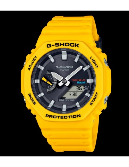 Reloj Casio G-Shock Amarillo – Tough Solar con Bluetooth y Alta Resistencia