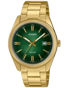 Reloj Casio MTP-1302PGC-3AVEF – Elegancia en dorado y verde