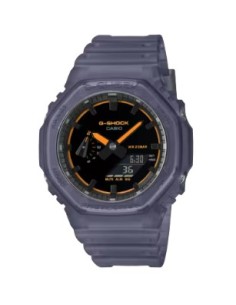 G-Shock GA-2100k-2aer – Reloj Negro con Diseño Urbano y Esfera Multicolor