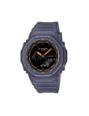 G-Shock GA-2100k-2aer – Reloj Negro con Diseño Urbano y Esfera Multicolor