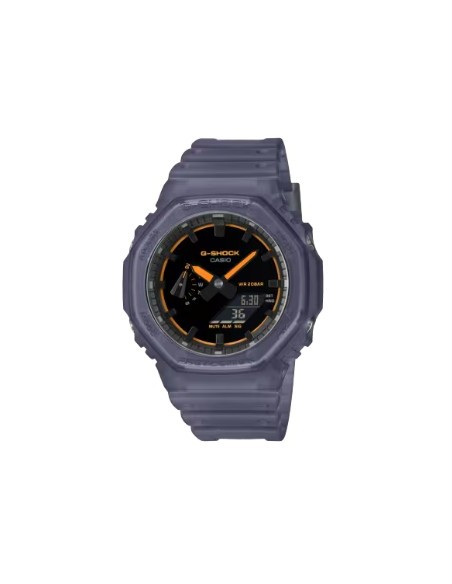 G-Shock GA-2100k-2aer – Reloj Negro con Diseño Urbano y Esfera Multicolor