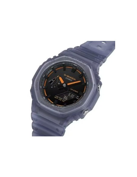 G-Shock GA-2100k-2aer – Reloj Negro con Diseño Urbano y Esfera Multicolor
