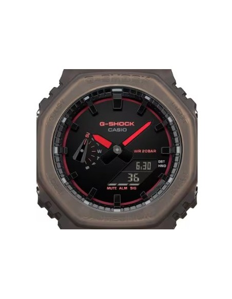 G-Shock GA-2100k-5aer – Reloj Negro con Diseño Urbano y Esfera Multicolor