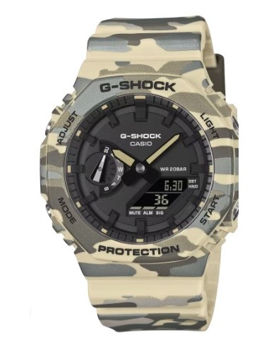 Reloj señor G-Shock Camuflaje  GA-2100cm-5aer
