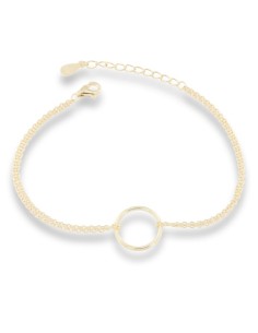 PULSERA ESFERA PLATA CHAPADA DE 1ª LEY
