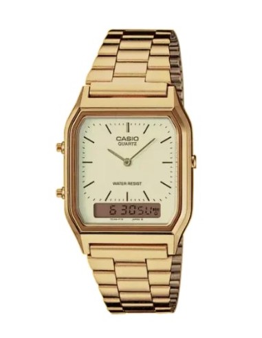 RELOJ CASIO UNISEX DORADO AQ
