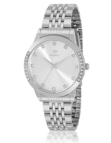 Reloj Marea bicolor dorado y plateado con circonitas