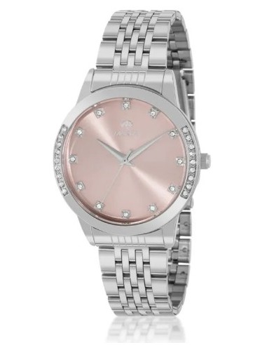 Reloj Marea bicolor dorado y plateado con circonitas