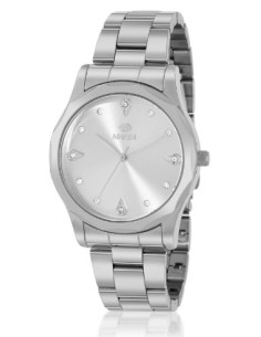 Reloj Marea bicolor dorado y plateado con circonitas