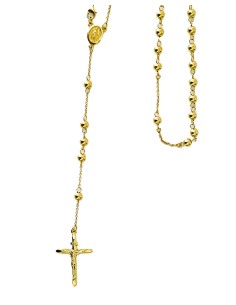 Gargantilla Rosario de Oro con Cruz y Virgen | Elegancia Espiritual