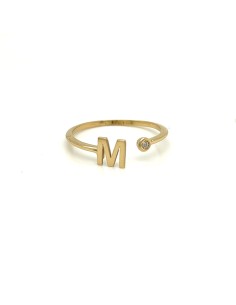 ANILLO M DIAMANTE Y ORO DE 18K