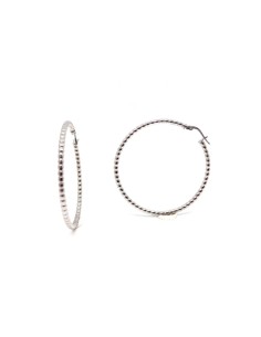 Pendientes de Aro de Plata de Ley 925 Texturizados | Estilo Elegante y Ligero