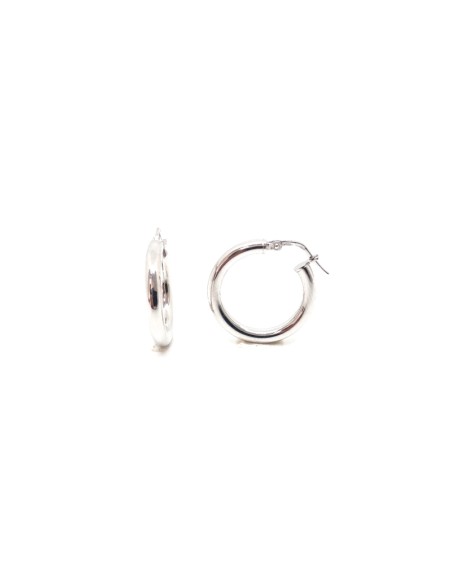 Pendientes Aro Liso de Plata 925 – Elegancia Minimalista