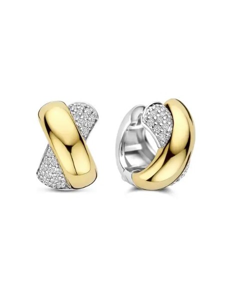 Pendientes Multibanda de Plata con Circonitas | Textura y Brillo en Equilibrio