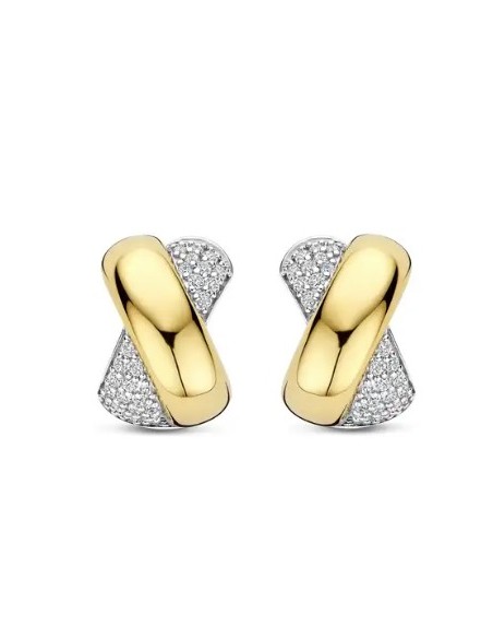 Pendientes Multibanda de Plata con Circonitas | Textura y Brillo en Equilibrio