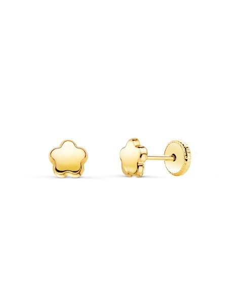 Pendientes de Bebé de Oro 18K N6944-3AT - Delicadeza y Seguridad