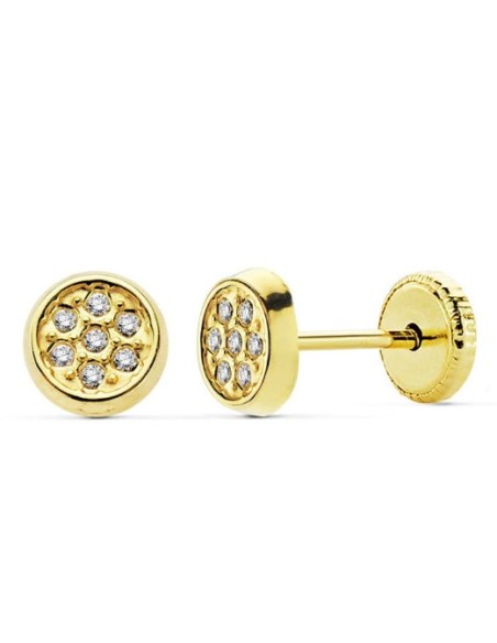 Pendientes de Bebé de Oro 18K 18802 - Delicadeza y Seguridad