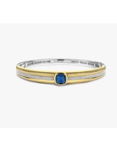 Brazalete azul con estructura de cojín plata de 1ª ley