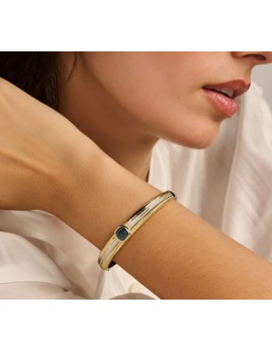 Brazalete azul con estructura de cojín plata de 1ª ley
