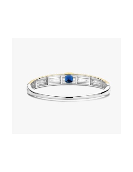 Brazalete azul con estructura de cojín plata de 1ª ley