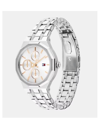 Reloj Tommy Hilfiger mujer bicolor con correa metálica y esfera cuadrada