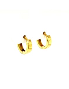 PENDIENTES LISO ARO HADA ORO DE 18K 2
