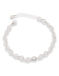 PULSERA INFINITOS CIRCONITAS PLATA DE 1ª LEY