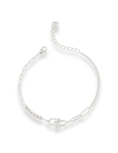 PULSERA MOTIVO EN EL CENTRO PLATA DE 1ª LEY