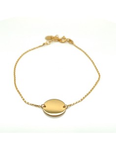 PULSERA PLACA ORO DE 18K