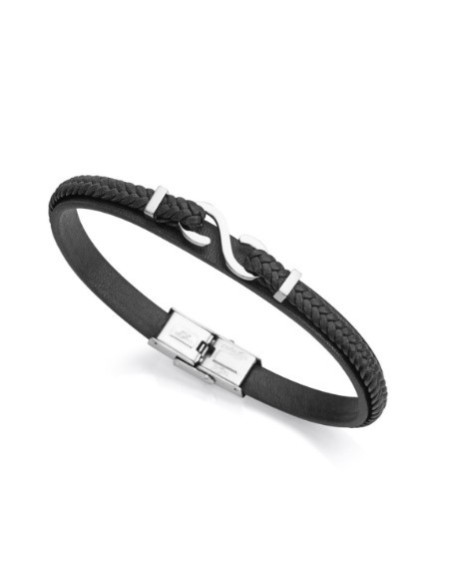 PULS ACERO Y PIEL NEGRA SR FN