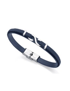 PULS ACERO Y PIEL AZUL SR FN