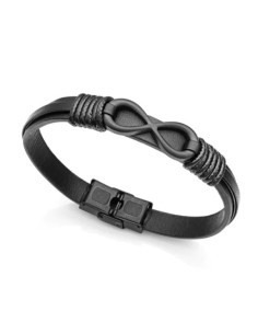 PULS ACERO IP NEGRO PIEL CORDÓN NEGRO SR FN