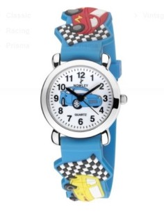 RELOJ NOWLEY INFANTIL COCHES AZUL