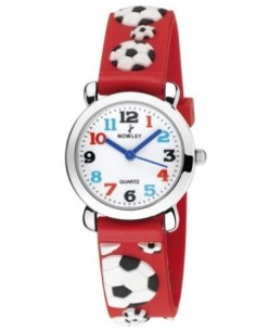 RELOJ NOWLEY INFANTIL PELOTAS ROJO