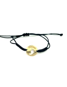 PULSERA MACRAME MAMA PIE ORO DE 18K