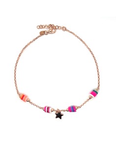 TOBILLERA ESTRELLA COLORY PLATA CHAP RO