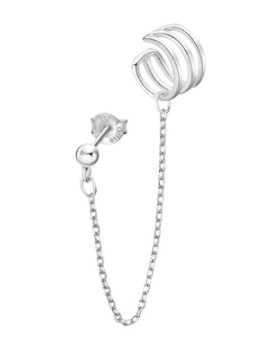 LOTUS SILVER EARCUFF SRA.CHATON.CADENA