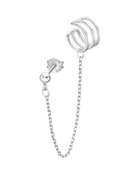 LOTUS SILVER EARCUFF SRA.CHATON.CADENA