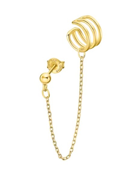 LOTUS SILVER EARCUFF SRA.CHATON.CADN.DOR