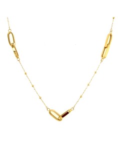 GARGANTILLA TRIPLE ESLA ORO DE 18K