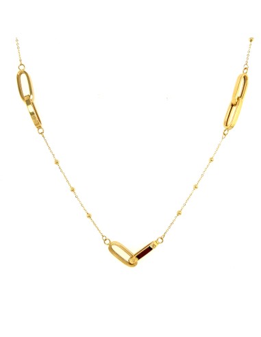 GARGANTILLA TRIPLE ESLA ORO DE 18K