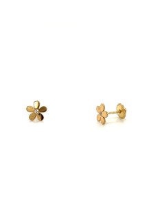 PENDIENTES FLORECILLA ZN ORO DE 18K