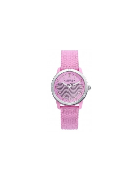 RELOJ PLASTICO RECICLADO ROSA SOLAR CORREA SRA VA