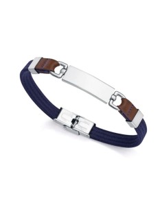 PULS ACERO NYLON AZUL Y PIEL MARRÓN SR FN
