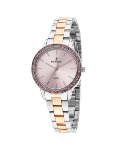 RELOJ CHIC ROSA BICOLOR CIRCONITAS