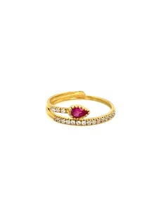 ANILLO GILMA RUBÍ ORO DE 18K