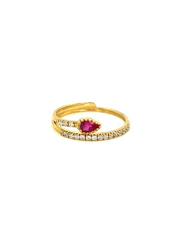 ANILLO GILMA RUBÍ ORO DE 18K