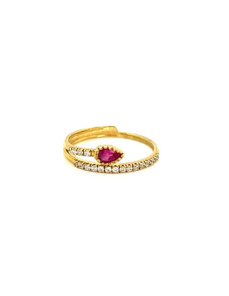 ANILLO GILMA RUBÍ ORO DE 18K